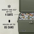 thumbnail image 2 of Coleman Reunion 54-Qt Ice Chest Stainless Steel Belted Matte Cooler, Sage, 2 of 7