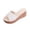 White, variant on KEGIRLOM Women's Fashionable And Casual Summer Thick-Soled Outdoor Wedge Sandals White 7.5
