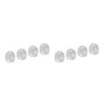 thumbnail image 4 of Baohd Pack of 4 Rhinestone Car Tire Valve Caps Diamond Shining Dustproof White Style A 2Set, 4 of 6