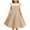 Beige, variant on Kovlvoll Toddler Girls Clothes Dress Summer Ruffle Sleeveless Mesh Casual Party Dresses for Child Girl 4-14 Years