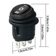 thumbnail image 3 of RYUJNDK Waterproof Oilproof Round Rockers Switches 3 Pin 3 Position without Light Electrical Replacement Switches for Enthusias, 3 of 8