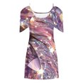 thumbnail image 4 of FcBaudy Camisole Sans Manches Robe Col en V, Robes d'Été pour Femmes, Robes Sans Manches Imprimées à Bretelles Mode Robe pour Femmes, 4 of 5