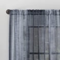 thumbnail image 5 of Archaeo Shibori Stripe Linen Blend Curtain, 50"x84", 50"x84", Indigo Blue, 5 of 6