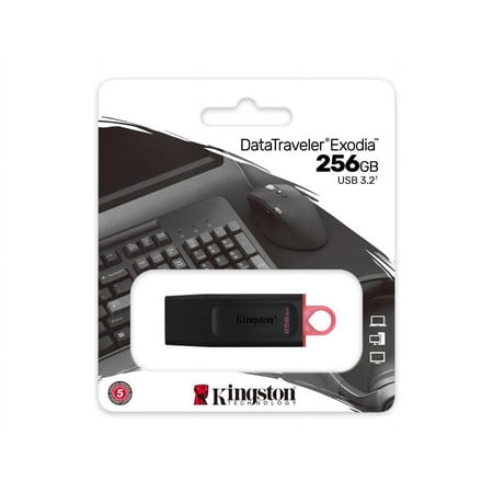 Kingston - DataTraveler Exodia 256GB USB 3.2 Flash Drive DTX/256GB