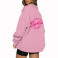 thumbnail image 2 of Mode Décontractée à Manches Longues Imprimé Floral Fermeture Éclair Épaule Extérieure Surdimensionnée Sweat-Shirts Noir S, 2 of 6