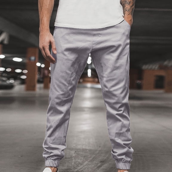 Viikei Mens Pants Clearance Plus Size Pants Men Trousers for Men Long Casual Sport Pants Fit Trousers Running Joggers Sweatpants