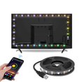 thumbnail image 1 of ColorRGB, retroiluminación para tv, tira de luz LED alimentada por USB, RGB5050 para TV de 24 a 60 pulgadas, espejo, PC, sesgo de control de aplicación Tan Jianjun unisex, 1 of 2