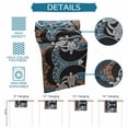 thumbnail image 6 of Polynesia Texture Table Runner - 36 Inch Long Retro Traditional Tribe Turtle Abstract Cotton and Linen Blended Dress Scarves Farmhouse Table Runner for Kitchen Dining, Coffee Table, 13" x 36", 6 of 8