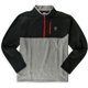 thumbnail image 1 of Nick Faldo Chaqueta de chándal con cremallera de 1/4 de ajuste clásico para hombre, negro, pequeño, 1 of 1