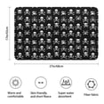 thumbnail image 3 of Black White Skull Cross Pattern Bathroom Rugs Mat,Non Slip Microfiber Bathroom Rug,Rubber Backing,Soft Bathroom Mats for Bathroom Floor,Tub and Shower,17x27in(43x68cm), 3 of 5