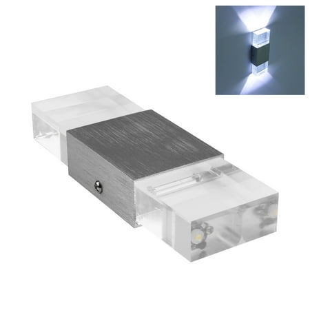 

Toma Modern 6W Aluminum COB LED Wall Lamp Light Acrylic Crystal Home Lighting Indoor Outdoor Decoration Cool White AC 85-265V