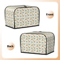 thumbnail image 2 of KLL Giraffe And Elephant Print 2 Slice Toaster Dust Covers Kitchen Small Appliance Cover with 2 Pockets,Can hold Jam Spreader Knife & Toaster Tongs (11.4 x 7.9 x 7.5), 2 of 6