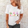 thumbnail image 4 of Camisetas de cuello redondo para mujer, camisetas con estampado de conejo de Pascua, camisetas de manga corta, blusas Fridja  bn1175, 4 of 9