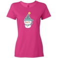thumbnail image 3 of Inktastic Cute Christmas Snowman in Blue Hat and Scarf Women's T-Shirt, 3 of 5