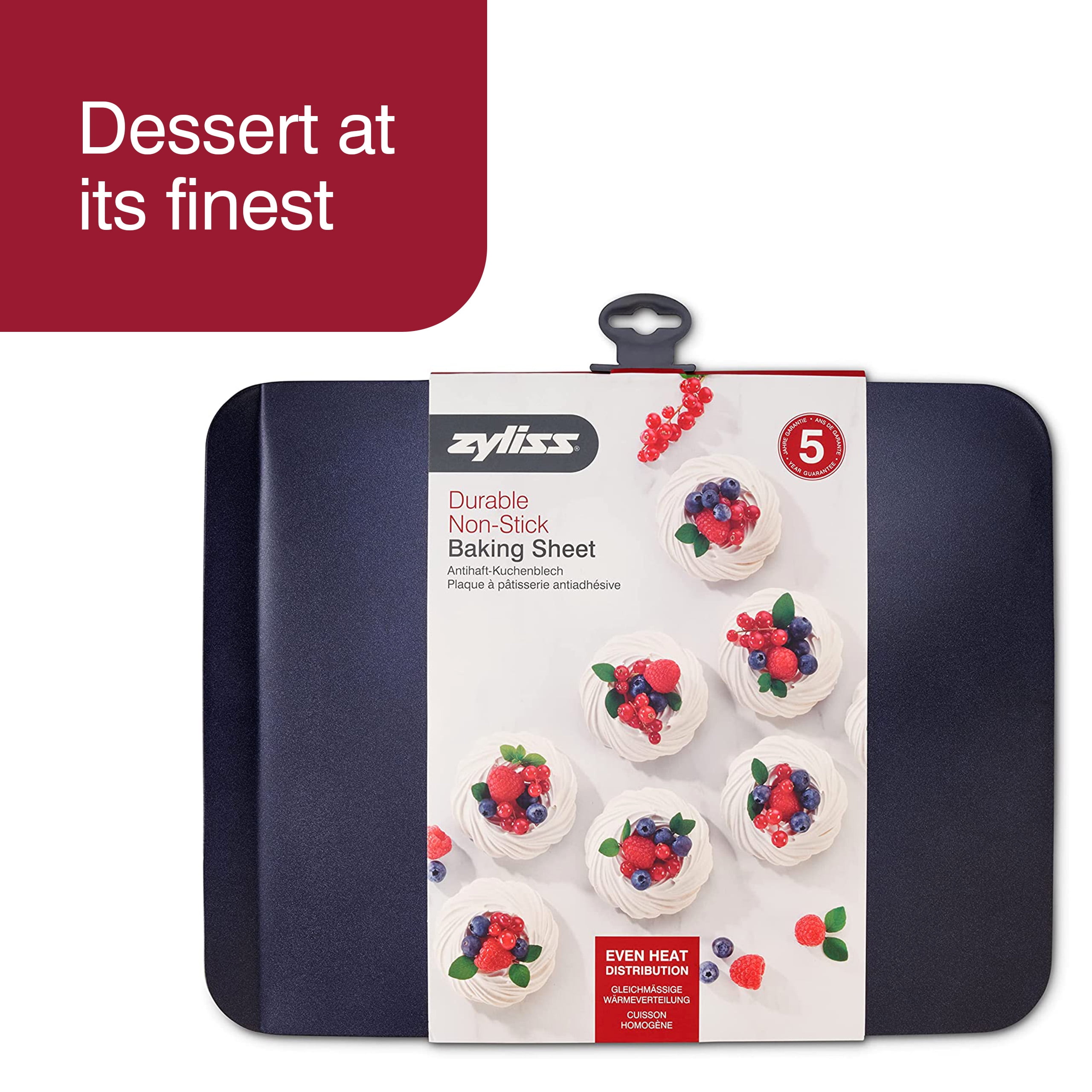Zyliss Nonstick Baking Sheet - Carbon Steel, Cooking and Roasting Pan - Dishwasher Safe 14" Large