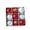 A3897, variant on christmas ornaments 9-Pack 8cm Painted Christmas Ball Ornament Set Decorative Hanging Pieces indoor christmas decorations