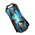 thumbnail image 2 of Toystoory Bolsa de natación impermeable de 15/20L/30L, de saco seco, colores de camuflaje, pesca, canotaje, kayak, almacenamiento, bolsa de Deportes acuáticos Camuflaje Azul Claro 24x72cm, 2 of 6