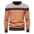 thumbnail image 1 of Pull à Manches Longues Rayé Automne 2023 pour Hommes, Pull Décontracté à Col Rond, 1 of 6