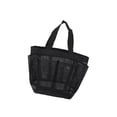 thumbnail image 4 of Bolsa de ducha de malla, bolsa de almacenamiento esencial para artículos de tocador, organizador portátil, cesta de ducha colgante para dormitorio, Negro, 4 of 8