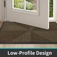 thumbnail image 6 of Buganda Heavy Duty Rubber Door Mat for Outside Entry, 24" x 36" Non-Slip Waterproof Doormat for Inside, Low Profile Dirt Trapper Doormat, Brown, 6 of 9