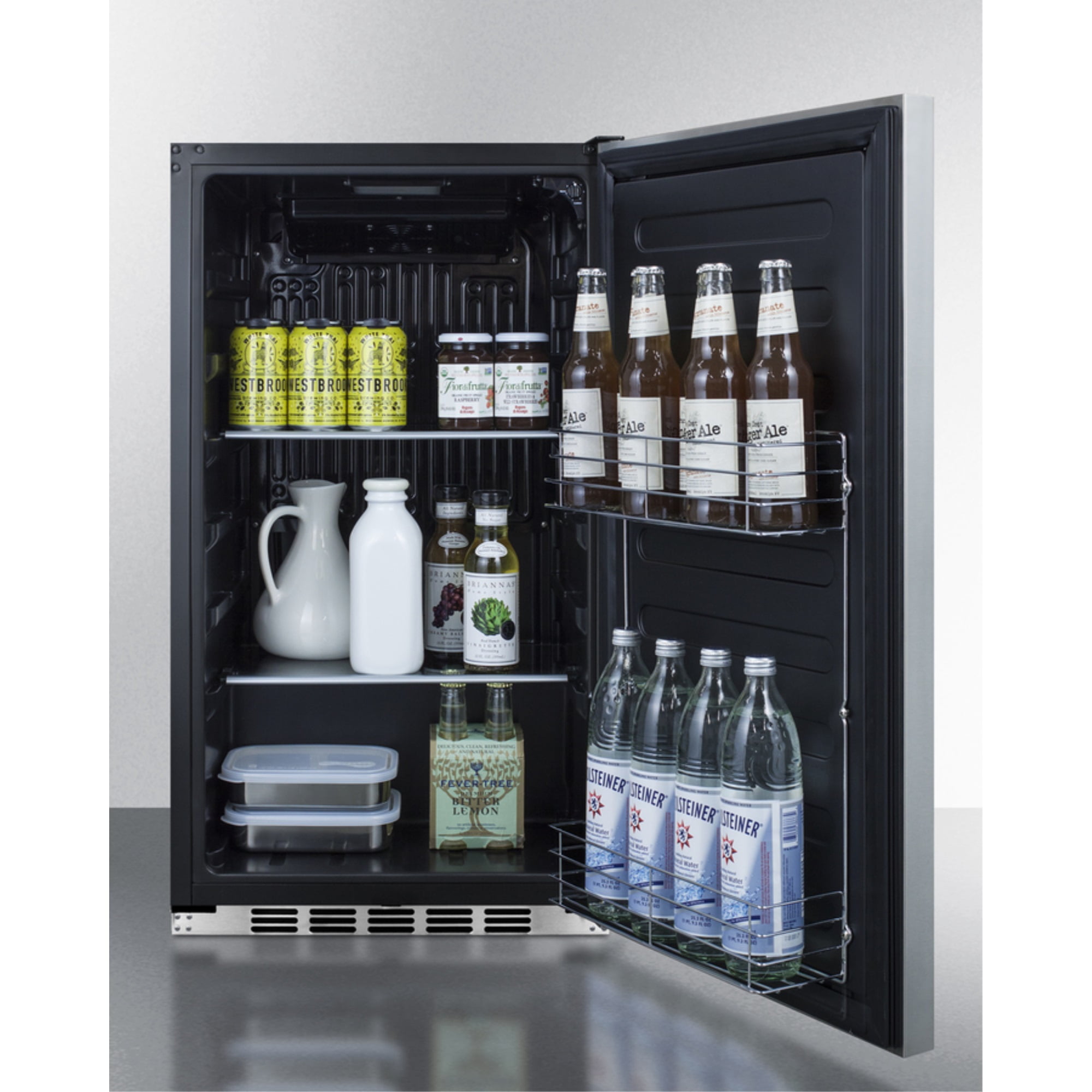 19" wide shallow depth built-in undercounter all-refrigerator