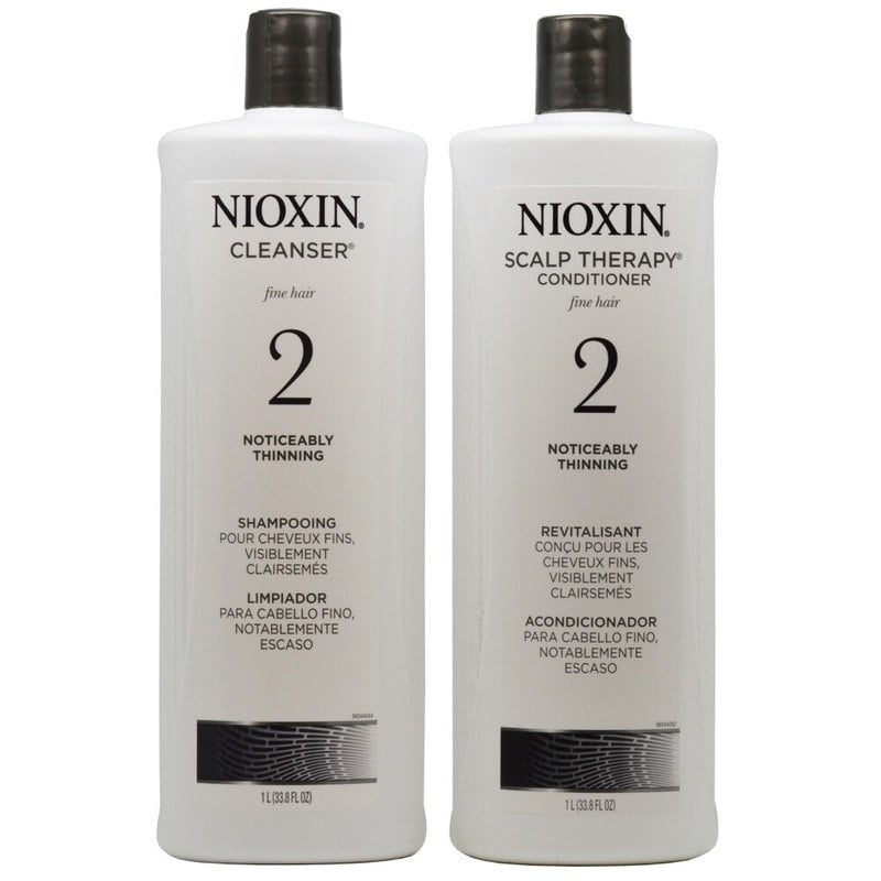 præst pelleten Rust Nioxin System 2 Cleanser & Scalp Therapy Shampoo and Conditioner Liter Duo,  33.8oz - Walmart.com