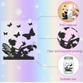 thumbnail image 3 of 1set 12Pcs Fairy Silhouettes Mason Jar Decor Mushroom Butterfly Laser Cut Cardboard Scrapbook Cutouts Die Cuts PVC for DIY Crafting Lantern Jars Wall Painting Window Glass 3.9x3.5Inch-No Sticker, 3 of 8