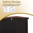 thumbnail image 6 of CQSXDA 63 Inch Farmhouse Barn Door Storage Cabinet With Two Drawers, Adjustable Shelves For Kitchen, Living Room & Dining Room, 6 of 13