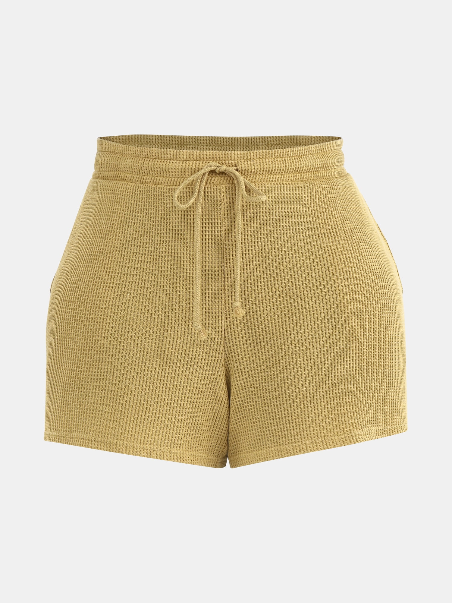 Terra & Sky Women's Plus Waffle Shorts, Sizes 0X-4X