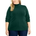 thumbnail image 2 of Karen Scott Womens Plus Cotton Mock Neck Pullover Top, 2 of 2