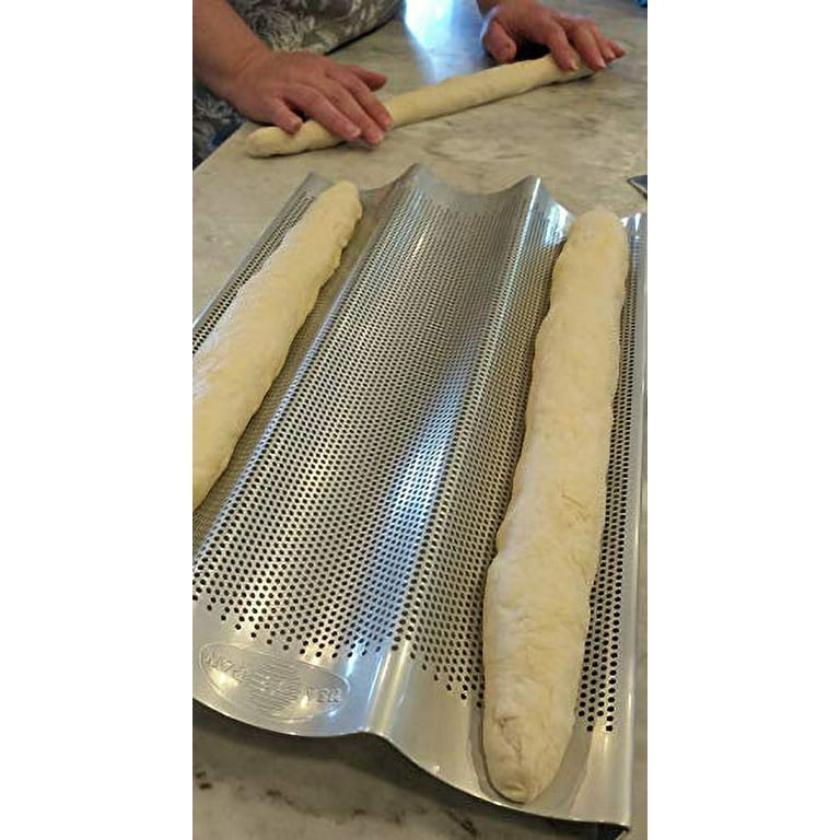 USA Pan Nonstick Perforated French Bread Pan 3 Loaf