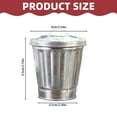thumbnail image 2 of BINGLI Mini Desktop Trash can with Lid Compact 3.7X3.5 Inch Small Waste Bin for Office Bedroom Living Room Car and Desk Use Creative Tabletop Garbage Container, 2 of 5