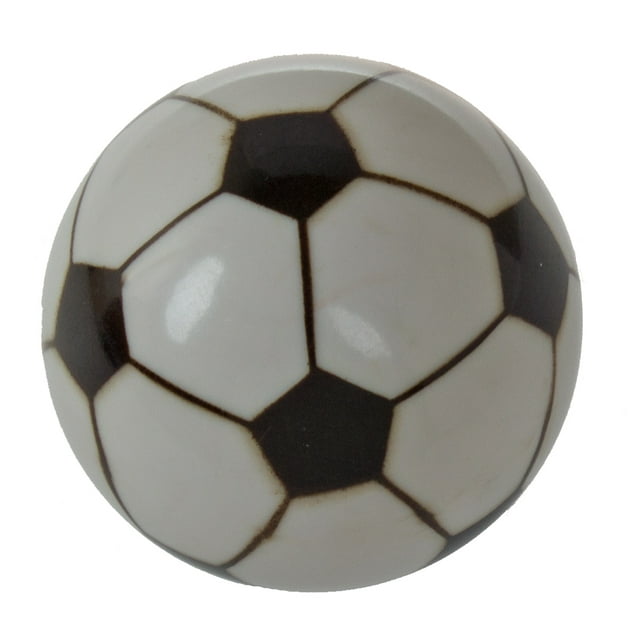 GlideRite 1-1/4 in. Soccer Ball Sports Dresser Drawer Cabinet Knobs, Pack of 5