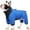 Blue, variant on HQREA Medium Small Dog Coat Full Body Waterproof Winter Puppy Outdoor Jacket Thick Pet Jumpsuit Snowsuit
