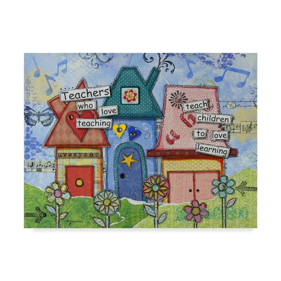 Trademark Fine Art 'School Days' Canvas Art by Let Your Art Soar