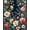 Navy, Pattern 14, variant on Flatwoven High Traffic Area Rug, Chic Blooming Design with Overlapping Petals and Curvilinear Forms, Non Slip, Stain Resistant, Washable Area Rugs for Living Room, Bedroom(Blue, 4X6)