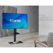 FITUEYES Swivel Floor TV Stand with Mount for 50 55 60 65 70 75 80 inch, Large TV Stand for Flat Panel LED LCD Plasma Screens, up to 80 inches