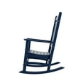 thumbnail image 5 of WestinTrends Malibu Outdoor Rocking Chair Set of 2, All Weather Poly Lumber Adirondack Rocker Chair with High Back, 350 Lbs Support Patio Rocking Chair for Porch Deck Garden Lawn, Navy Blue, 5 of 7
