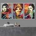 thumbnail image 2 of wall26 Framed Canvas Print Wall Art Set Spray Paint Middle Eastern Women Graffiti &amp; Street Art Comic Book Illustrations Modern Art Urban Portrait for Living Room, Bedroom, Office - 16"x24&qu, 2 of 5