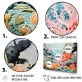 thumbnail image 3 of Designart "The Kingdom Of Coral And Anemones IV" Coastal Coral Under Water Floater Framed Wall Art Prints, 3 of 5