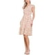 thumbnail image 4 of INSPIRE CHIC Vestido de Mujer Floral con Mangas de Volante en V, Ropa Casual con Volantes, Rosa Amarillo XL, 4 of 6