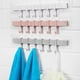 thumbnail image 3 of Injueey Feiqiong 2019 autoadhesivo 6 ganchos de pared Color puro puerta de baño ganchos de plástico estante de moda sin taladro organizador estante de Juegos de accesorios de baño gris Injueey JJ24796-02, 3 of 6