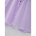 thumbnail image 5 of DPOIS Big Girls Junior V Neck Chiffon Long Party Wedding Prom Romper Gown Flower Girls Dress Lavender 16, 5 of 7
