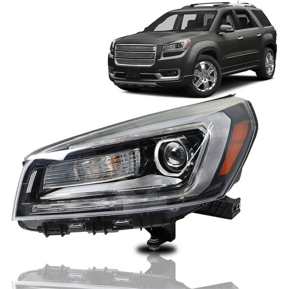 OTTULUR Headlights Assembly Replacement for GMC Acadia 2013-2016 Halogen Projector Headlight Headlamp Driver Side