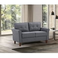 thumbnail image 3 of Uspridefurniture Mcnaboe 54.53'' Linen Flared Arm Loveseat, Gray, 3 of 5