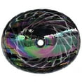 thumbnail image 6 of Ruvati 19 inch Murano Glass Art Vessel Seashell Decorative Pattern Bathroom Sink, 6 of 6