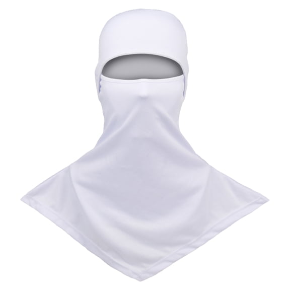 Boyscolos Balaclava Men Women Summer Cooling Sun Protection Hood Breathable Full Head Mask Face Cover for Ski Cycling Fishing White One Size