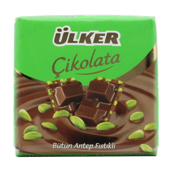 Ulker Milk Chocolate With Pistachios 2.3 Oz (65 Gr)