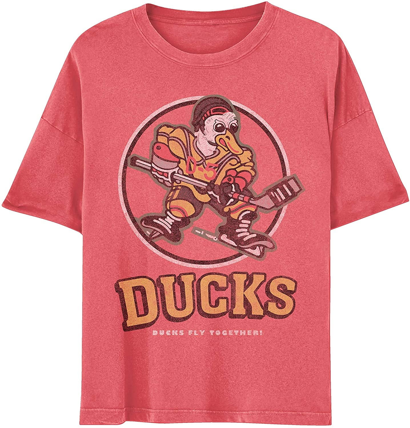 Youth Design The Mighty Ducks Mens Boys Short-Sleeved T-Shirt Stylish T 