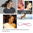 thumbnail image 2 of ZTKJ Headband Stretch Hair Bands Anti-slip Hairband Fashion Adjustable Headbands Women Yoga Sporting Head Wrap Accessories Pink, 2 of 6